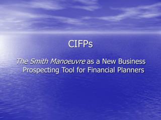 CIFPs