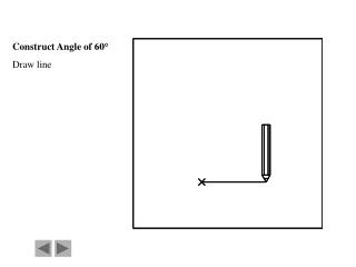 Construct Angle of 60° Draw line