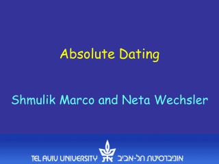 Absolute Dating