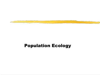 Population Ecology