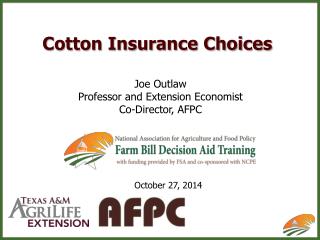 Cotton Insurance Choices