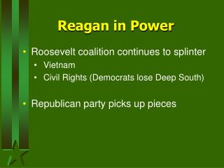 Reagan in Power
