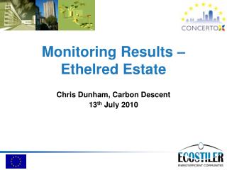 Monitoring Results – Ethelred Estate