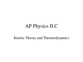 AP Physics II.C