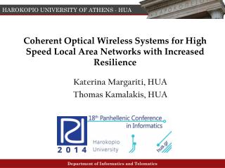 Coherent Optical Wireless Systems for High Speed Local Area Networks with Increased Resilience