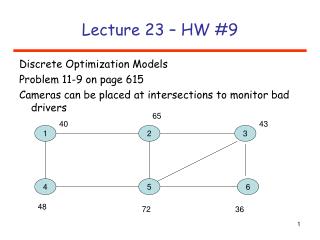 Lecture 23 – HW #9