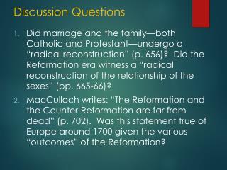 Discussion Questions