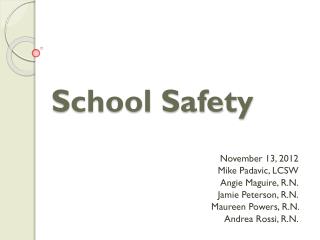 School Safety