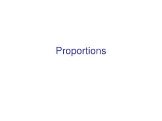 Proportions