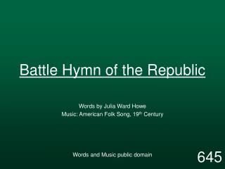Battle Hymn of the Republic