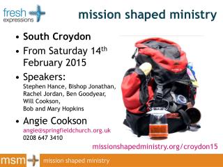 mission shaped ministry