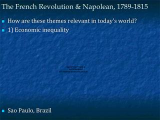 The French Revolution &amp; Napolean, 1789-1815