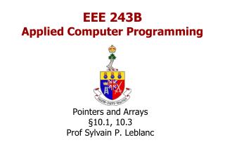 EEE 243B Applied Computer Programming