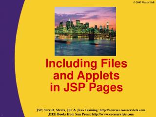 Including Files and Applets in JSP Pages