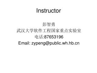 Instructor