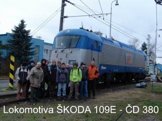 L okomotiva ŠKODA 109E - ČD 380