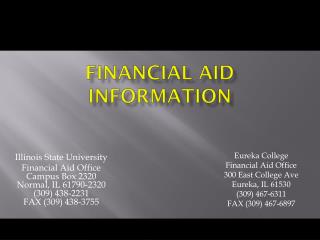 Financial Aid Information