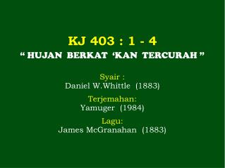 KJ 403 : 1 - 4