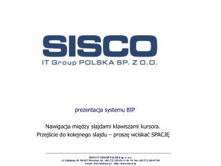 prezentacja systemu BIP