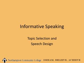 Informative Speaking