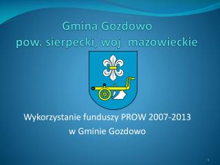 Gmina Gozdowo pow. sierpecki, woj. mazowieckie