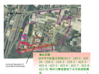 X 座標 :207196.63201317 Y 座標 :2667279.03274083