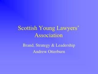 Scottish Young Lawyers’ Association