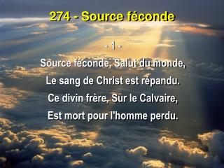 274 - Source féconde