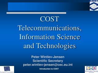 COST Telecommunications, Information Science and Technologies