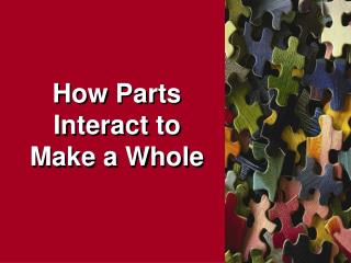 How Parts Interact to Make a Whole