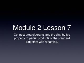 Module 2 Lesson 7