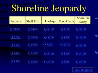 Shoreline Jeopardy