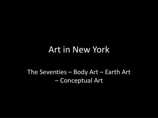 Art in New York