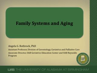 Family Systems and Aging