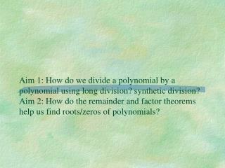 Learning Objectives