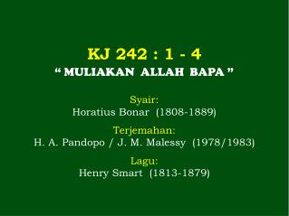 KJ 242 : 1 - 4