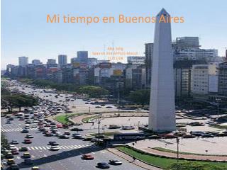 Mi tiempo en Buenos Aires Alex Selig Spanish 204 APPLES- Maisch 11/21/08