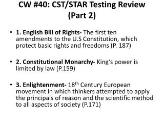 CW #40: CST/STAR Testing Review (Part 2)