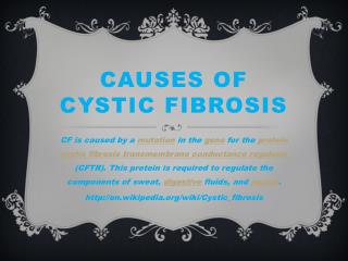 Causes of Cystic Fibrosis