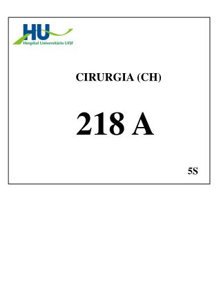 CIRURGIA (CH) 218 A