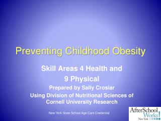 Preventing Childhood Obesity