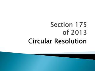Section 175 of 2013