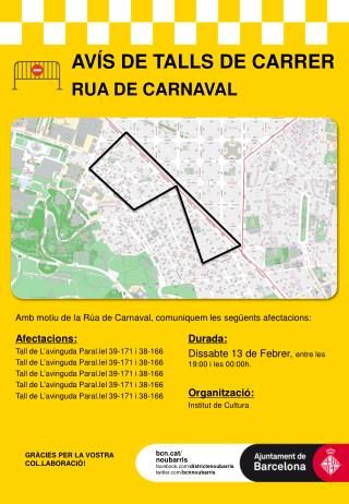 AVÍS DE TALLS DE CARRER