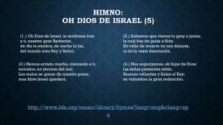 Himno : Oh Dios de Israel (5)