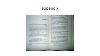 appendix