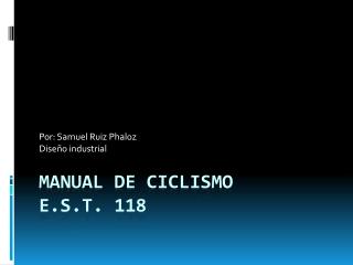 Manual de ciclismo E.S.T. 118