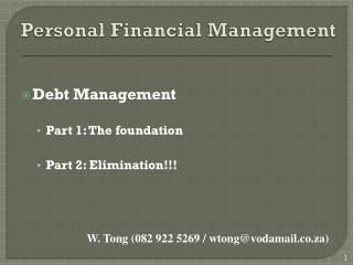 Personal Financial Management