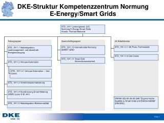 DKE-Struktur Kompetenzzentrum Normung E-Energy/Smart Grids