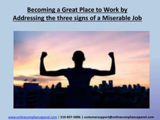 becoming a great place work by addressing