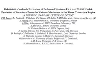 Aims: Measure B(E2) value (systematics) for 0 + → 2 + 1 and 2 + 1 → 2 + 2